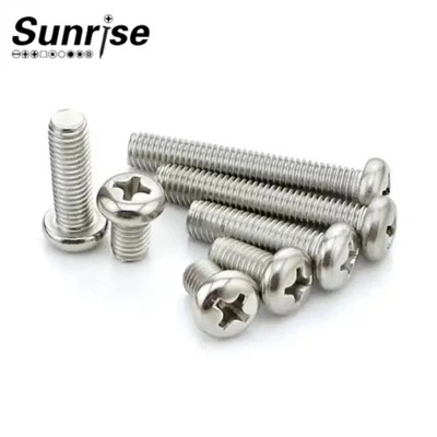 DIN7985 Rostfritt stål M8 Cross Recessed Pan Head Machine Screws
